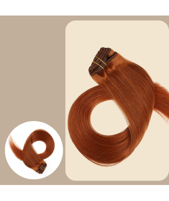 Laajennus Clips Premium Russian Hair Copper brillant des détails fins