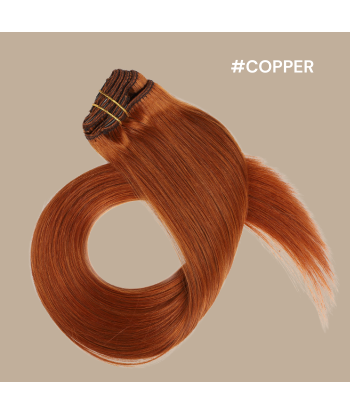 Laajennus Clips Premium Russian Hair Copper brillant des détails fins