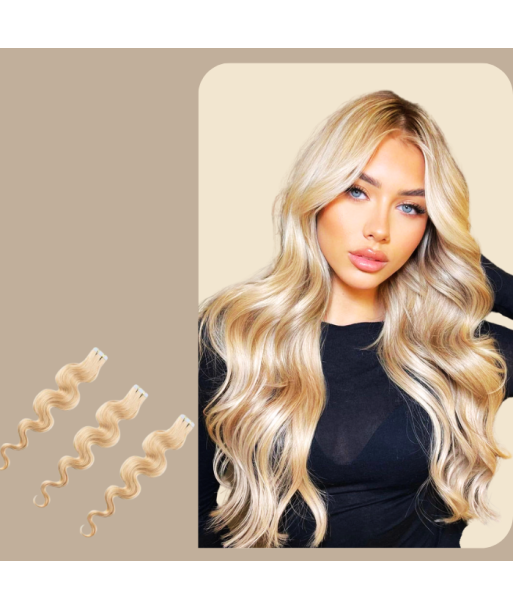 Blond platinum bølgete limforlengelser Toutes les collections ici