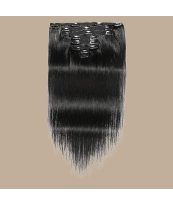 Black Straight Clip Extensions 120 Gr Véritable concentré