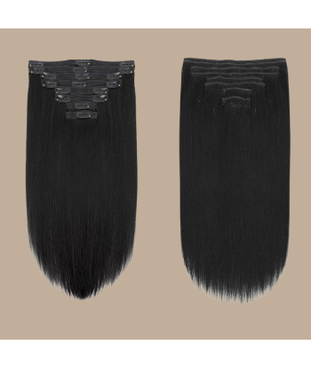 Black Straight Clip Extensions 120 Gr Véritable concentré