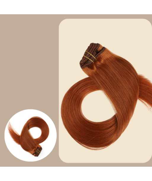 Extensão para Clips Premium Russian Hair Copper Amélioration de cerveau avec