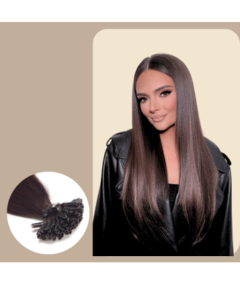 100 Raide Brown Keratin -tillägg pour bénéficier 