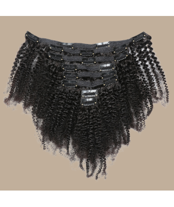 Afro Curly Black 120g Clip-In Extensions Kit en ligne