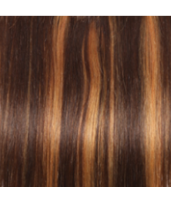 Straight Blonde Medium Brown Clip-In Extensions Kit 120 gr pas cheres