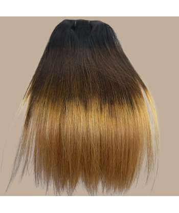 Rak Ombre Brun Choklad Blond Mono Clip-In Förlängning Maxi Volym Band solde