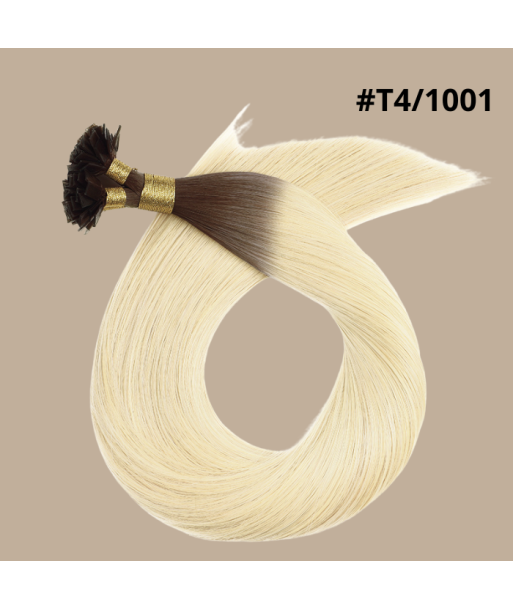 100 Keratin Extensions Rakt Premium med Platt Topp T4/1001 l'achat 